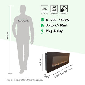 Electric Fireplace Xaralyn Trivero