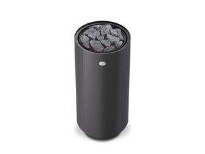 Round Electric Sauna Heater Tulikivi Usva Black, Above