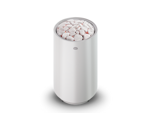 Tulikivi Usva L White Electric Sauna Heater on a white background 