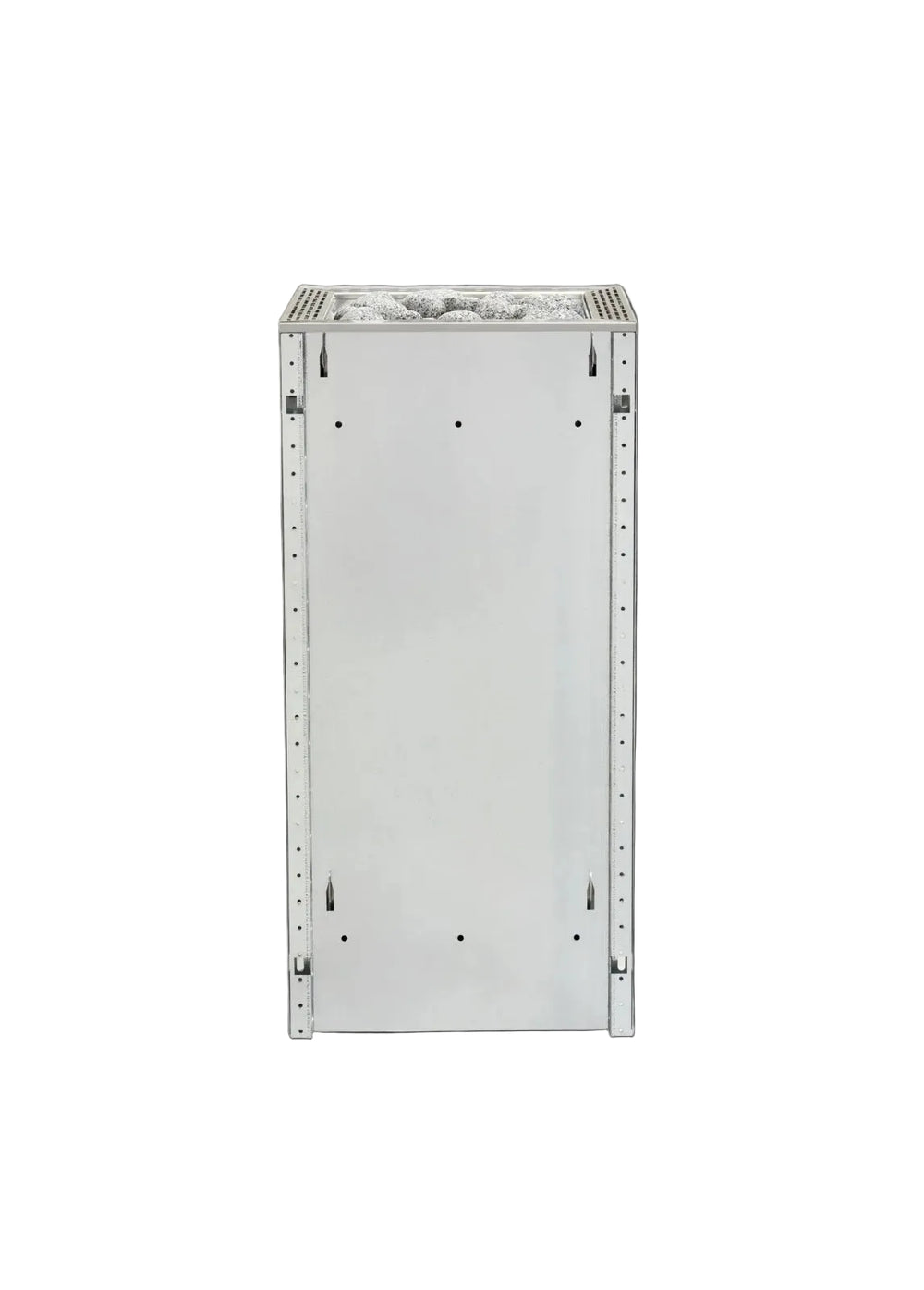 HUUM Core Bk electric sauna heater with stones  in a wooden sauna  