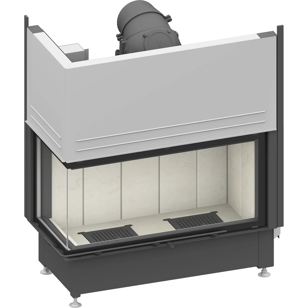 Fireplace heart Schmid Ekko L 100, lift hatch