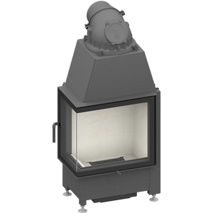 Fireplace heart Schmid Ekko L 55 s, hinged door