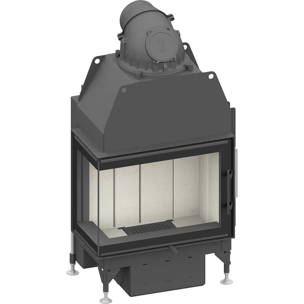 Fireplace heart Schmid Ekko L 67 s (34) evo, hinged door