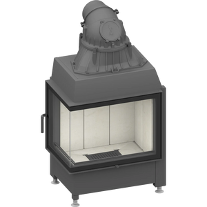 Fireplace heart Schmid Ekko L 67 s (45), hinged door (Seamless)