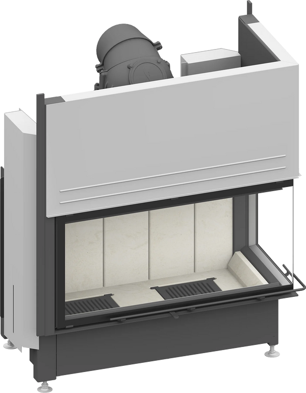 Fireplace heart Schmid Ekko R 100, lift hatch