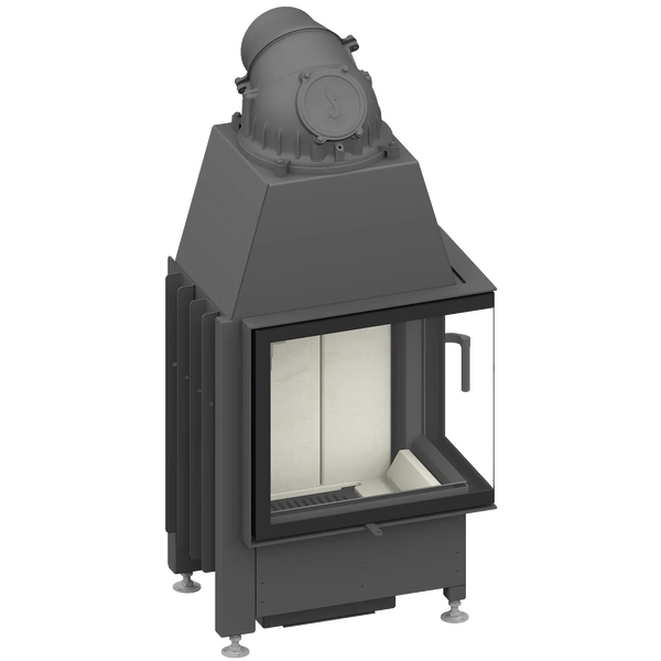 Fireplace heart Schmid Ekko R 55 s, hinged door