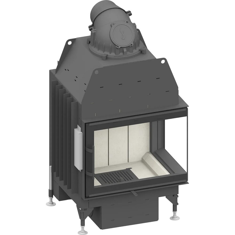 Fireplace heart Schmid Ekko R 67 s (45) evo, hinged door