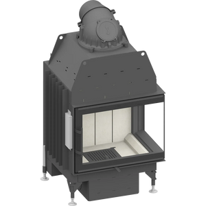 Fireplace heart Schmid Ekko R 67 s (45) evo, hinged door