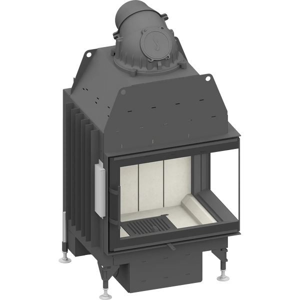 Fireplace heart Schmid Ekko R 67 s (45) evo, hinged door