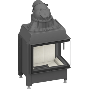 Fireplace heart Schmid Ekko R 67 s (45), hinged door (Seamless)