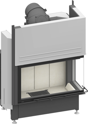 Fireplace heart Schmid Ekko R 84 h (34), lift hatch