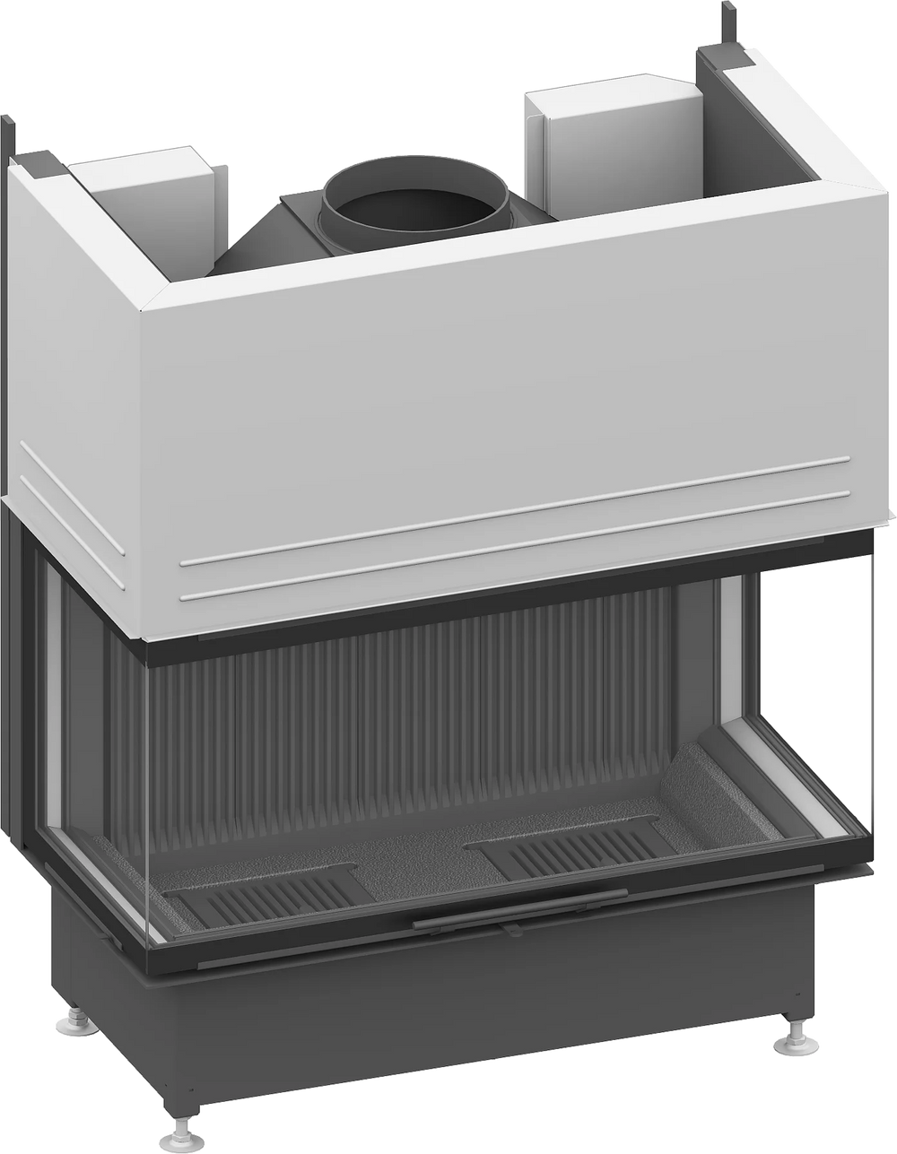 Fireplace insert Schmid Ekko U 100 h, lift hatch