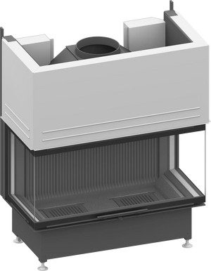 Fireplace insert Schmid Ekko U 100 h, lift hatch