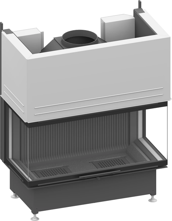 Fireplace insert Schmid Ekko U 100 h, lift hatch