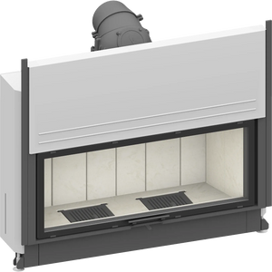 Fireplace heart Schmid Lina 120, lift hatch