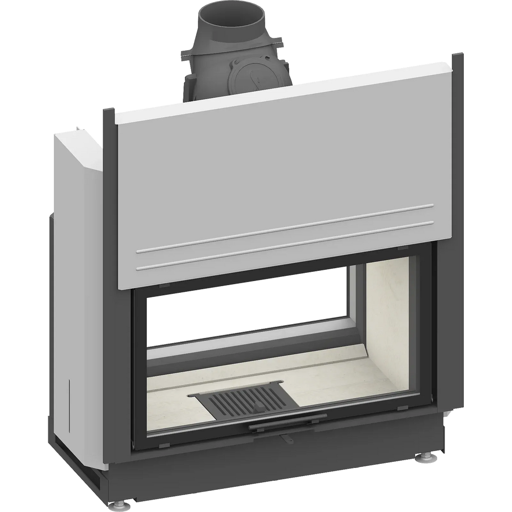Fireplace heart Schmid Lina TV 87 h, lift/canal door