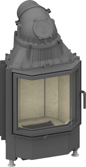 Fireplace heart Schmid Pano 55 s, Swivel door