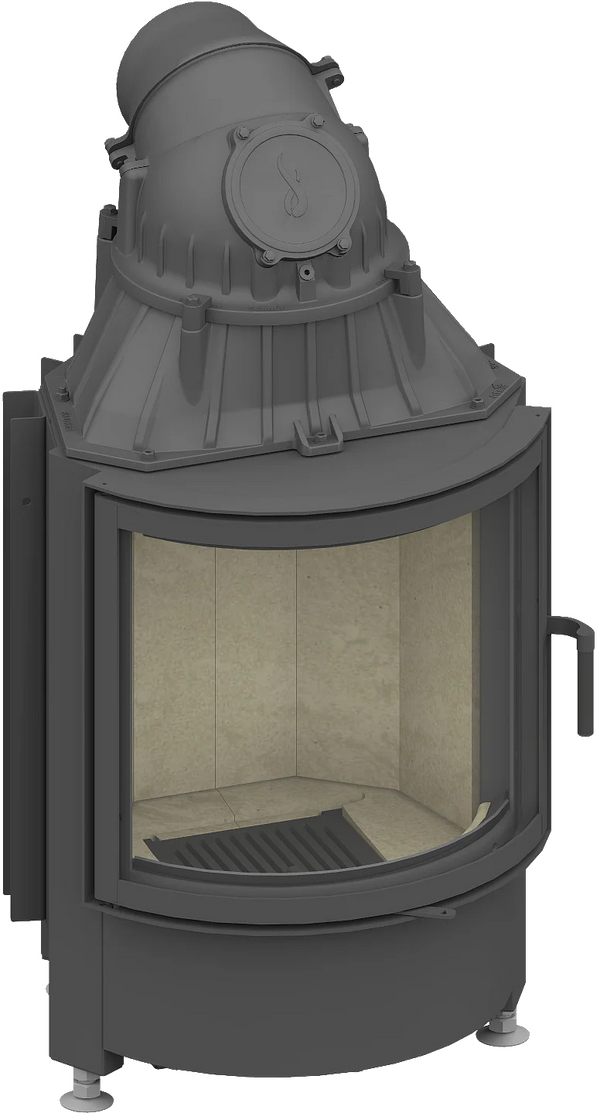 Fireplace heart Schmid Ronda 55 s, Swivel door