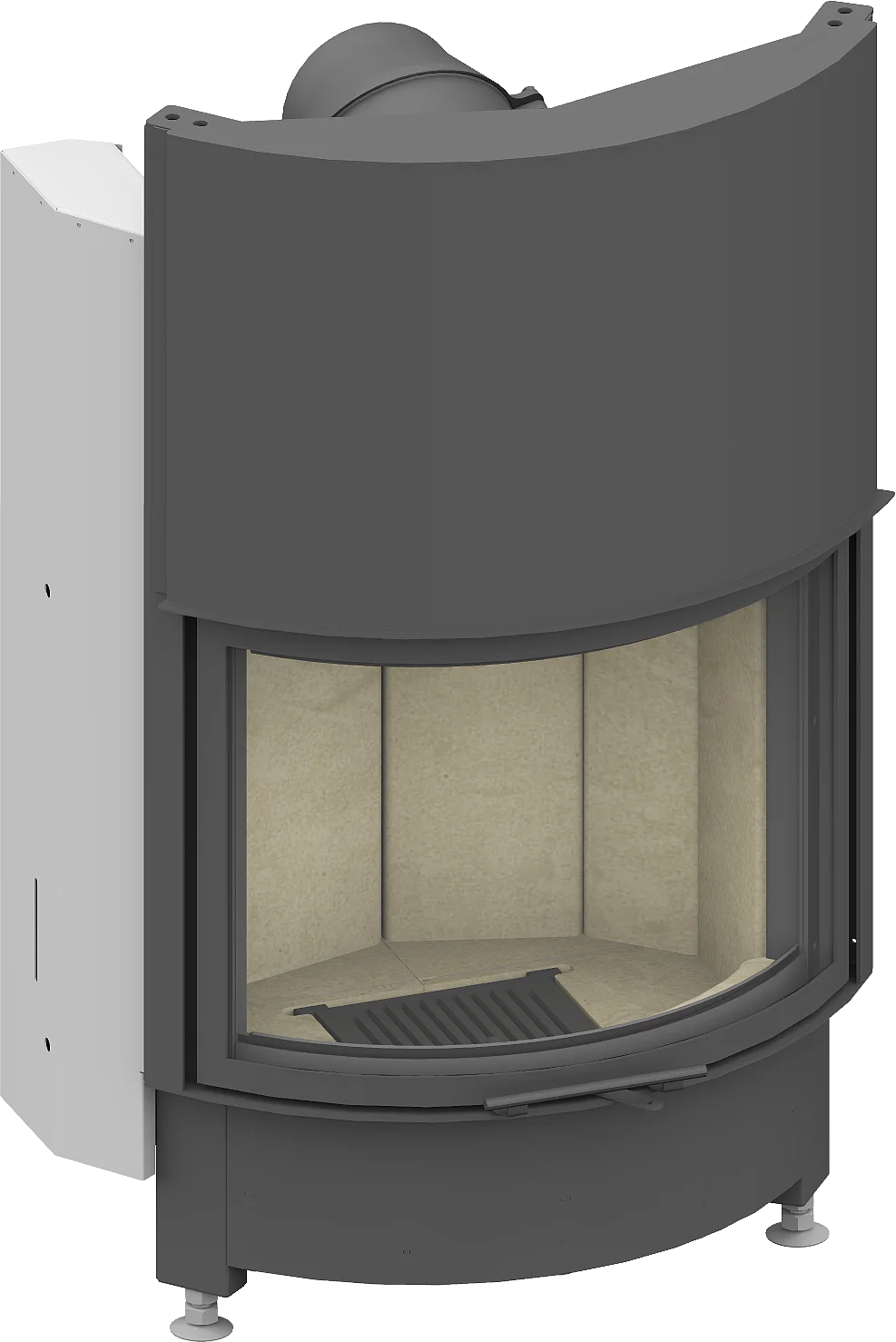 Fireplace heart Schmid Ronda 67 h, Lift hatch