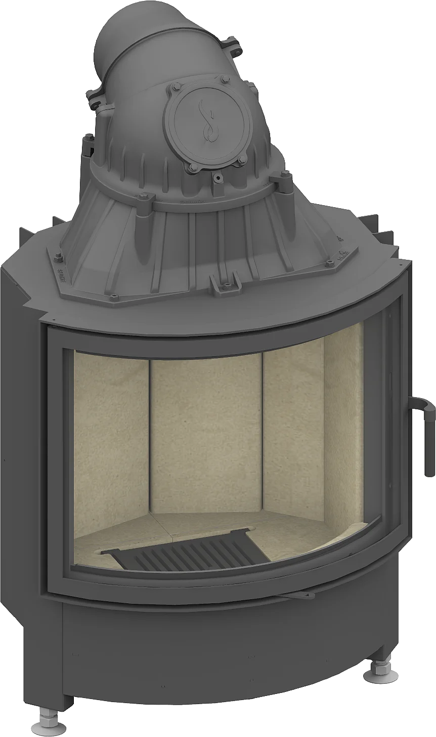 Fireplace heart Schmid Ronda 67 s, Swivel door