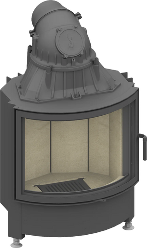 Fireplace heart Schmid Ronda 67 s, Swivel door