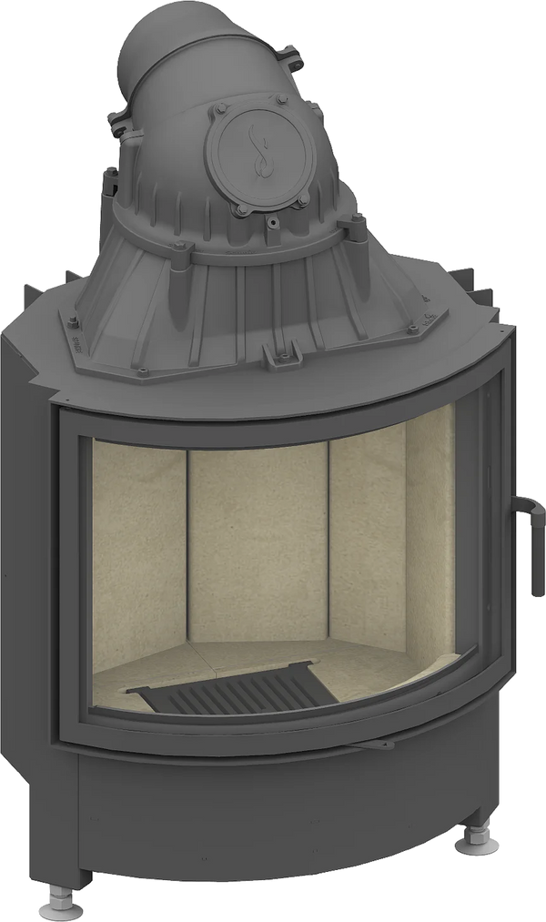 Fireplace heart Schmid Ronda 67 s, Swivel door