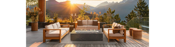 Planika Galaxy Table – Automatic Outdoor Gas Fireplace Table