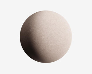 Beige sphere on a white background