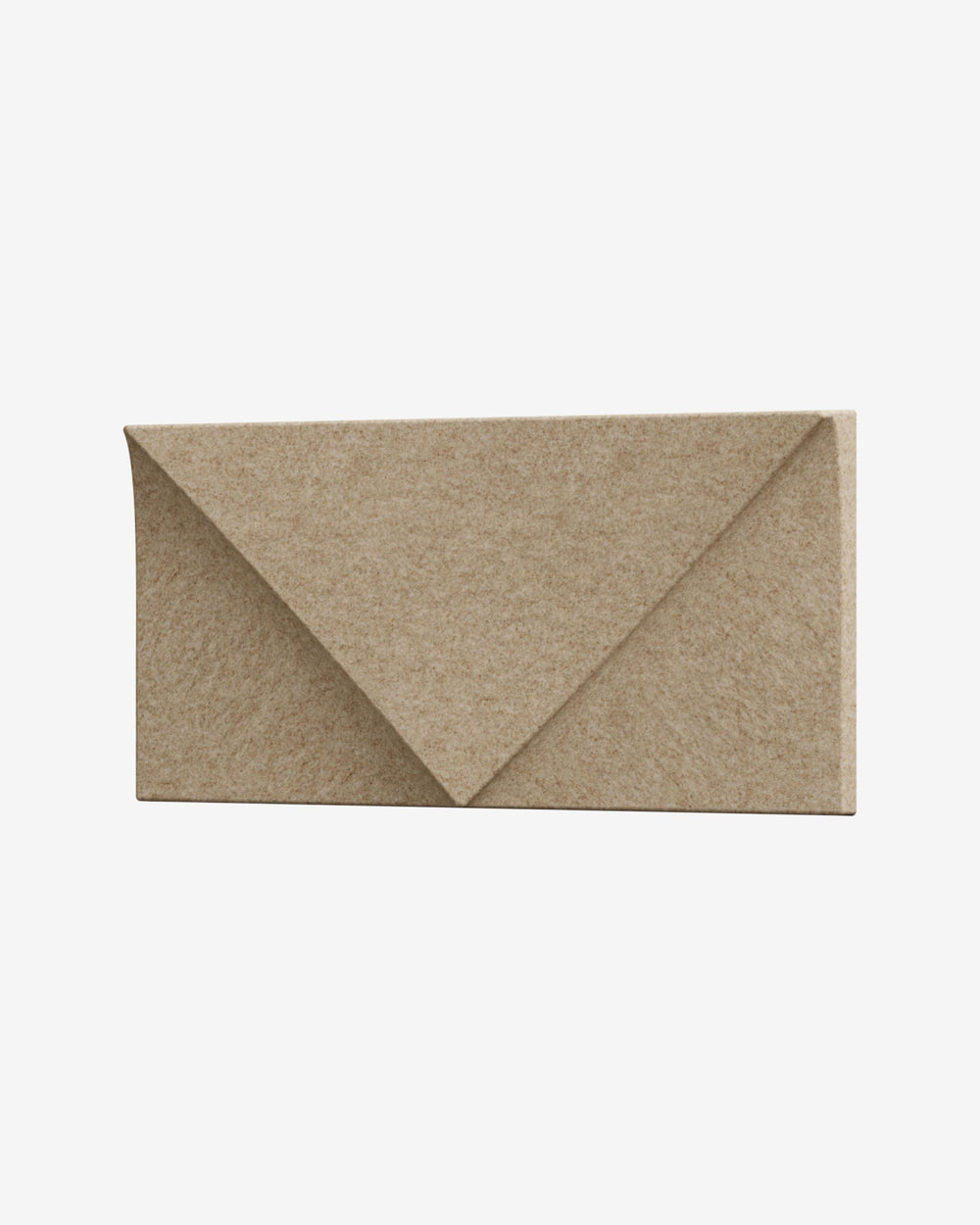 Beige envelope on a white background