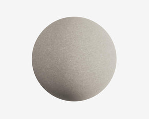 Gray sphere on a white background