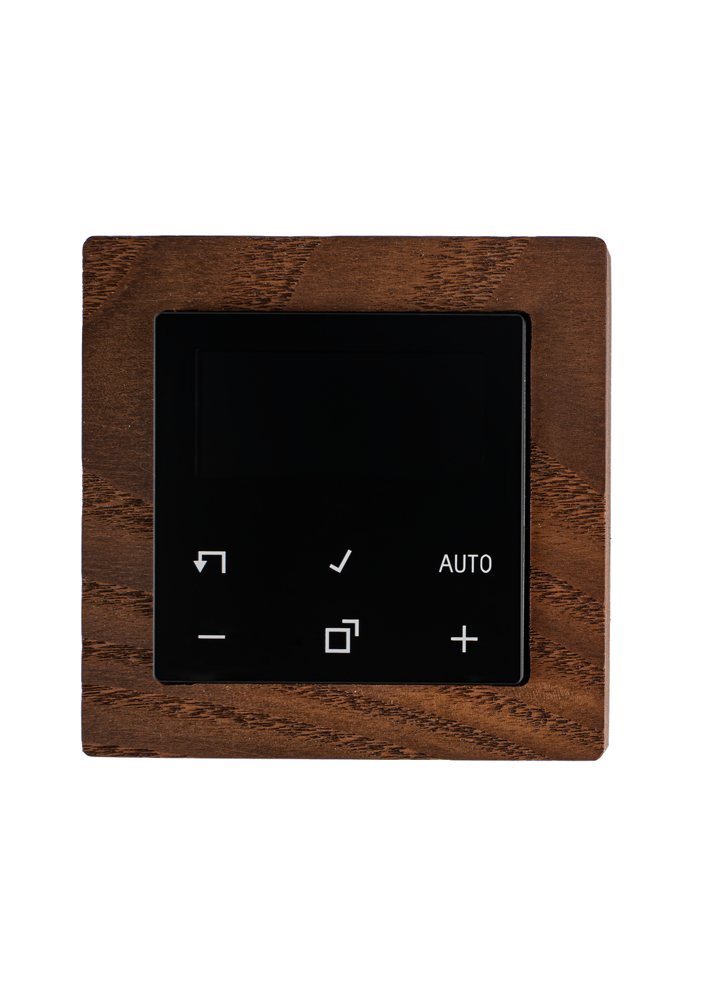 Wemel Wood Digital Room Thermostat Set on a white background