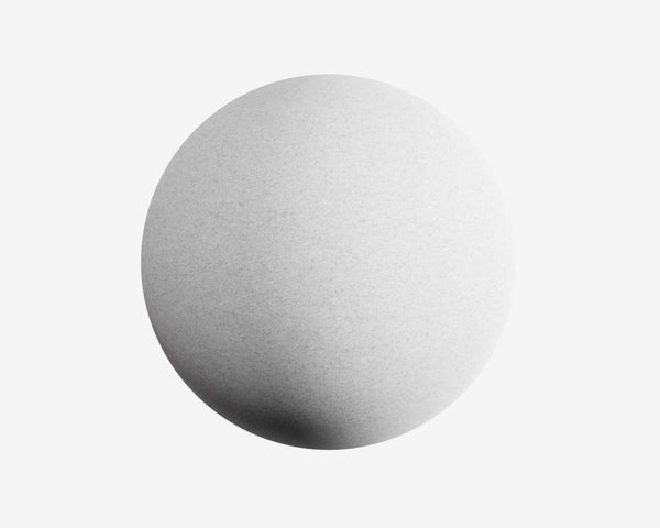 Gray sphere on a white background