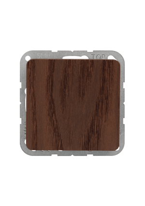 Wooden sample with a gray border on a light gray background