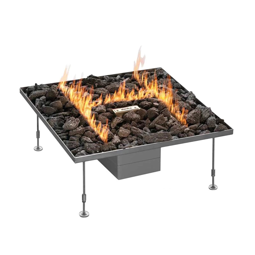 Planika Galio H Insert Automatic – Outdoor Gas Fire Pit Burner (Square)