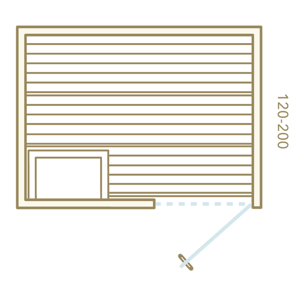 Measurement chart for a towel rack with dimensions indicated.