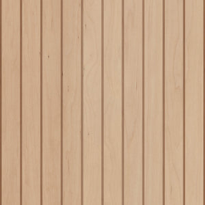 Wooden panel with vertical slats