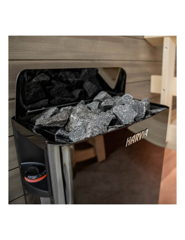 Electric Sauna Heater Harvia The Wall Black Steel